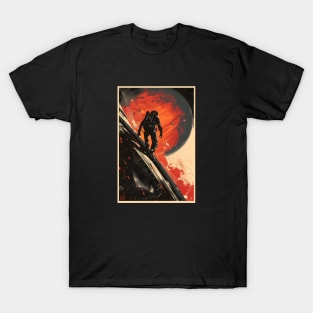 Trouble at Space - Vintage Poster Style - Sci-Fi T-Shirt